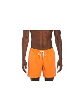 Nike Swim Solid Icon 5" Volley Shorts Habanero Red NESSE495-811 Mens M NWT